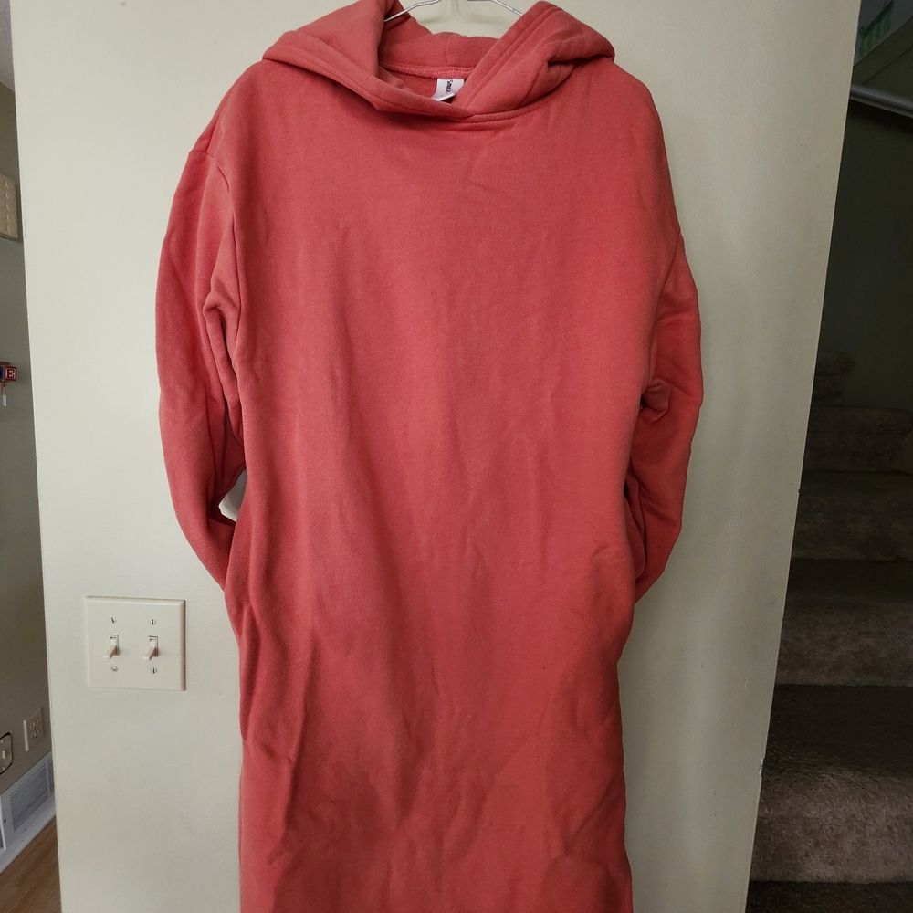 Smash And Tess Coral Hooded  Dress